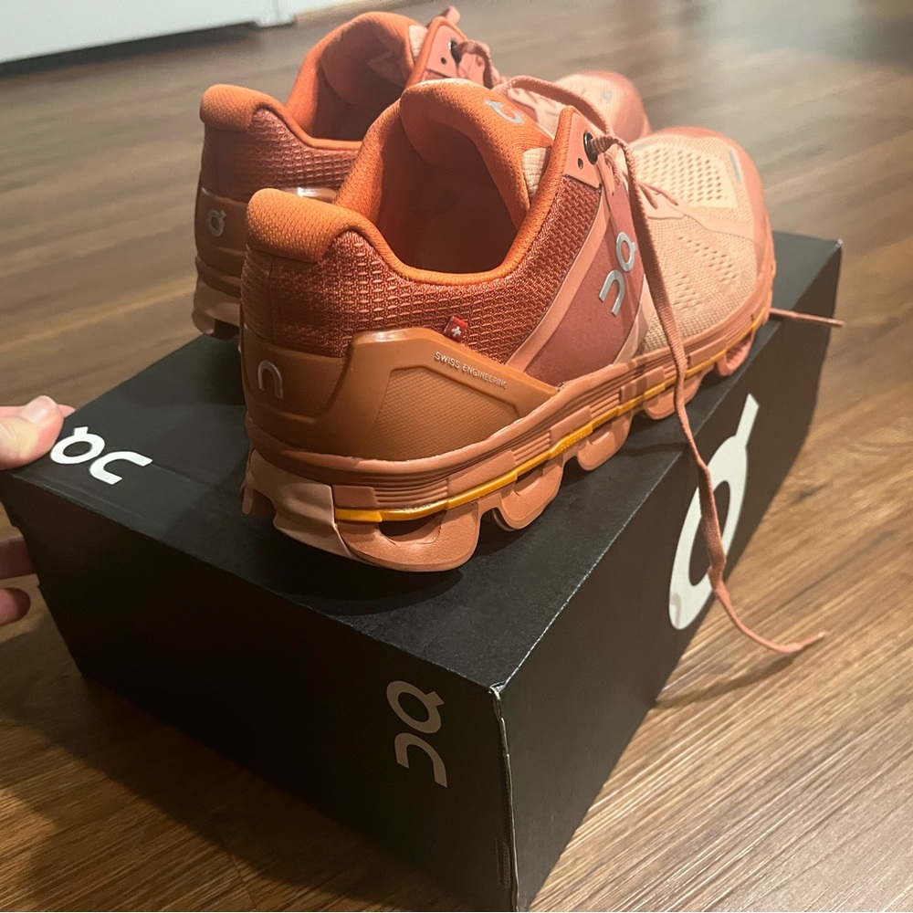 ON CLOUD running sneakers. Brand new. Size 9. Blush orange.